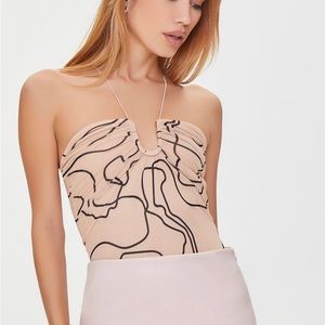 Forever 21 Abstract Print Bodysuit